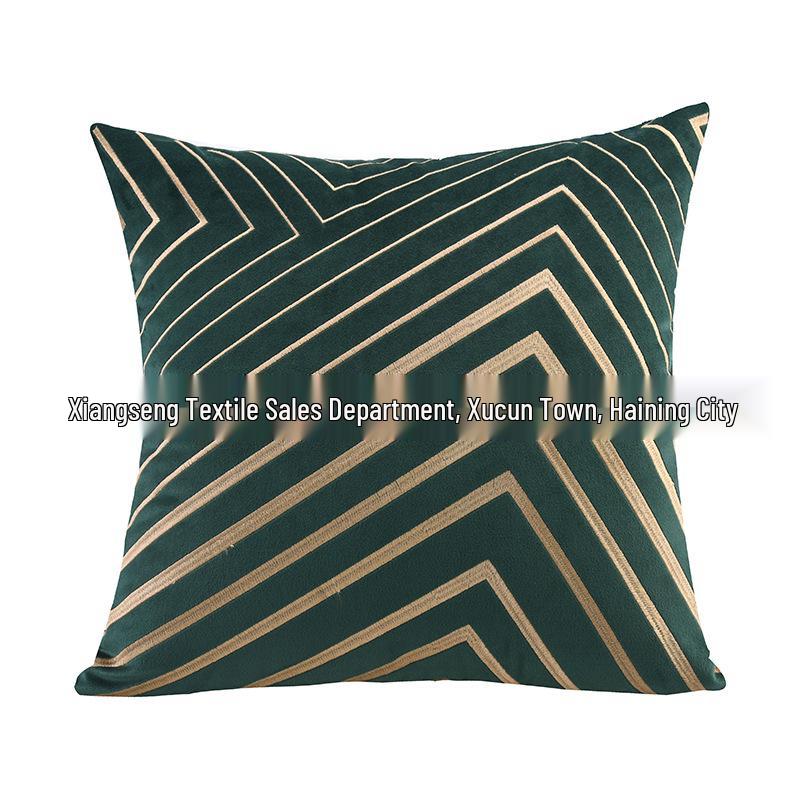 Modern Nordic Geometric Striped Sofa Back Cushion - Light Luxury Style