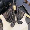 111 Mulberry Silk Square Scarf Women's Spring Retro Cashew Print Scarf Versatile Thin Silk Scarf