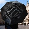 Swansea City Crest Automatic Folding Umbrella - 8-Rib Travel Umbrella with Auto Open/Close & Portable Gifts for Holidays or Birthdays
