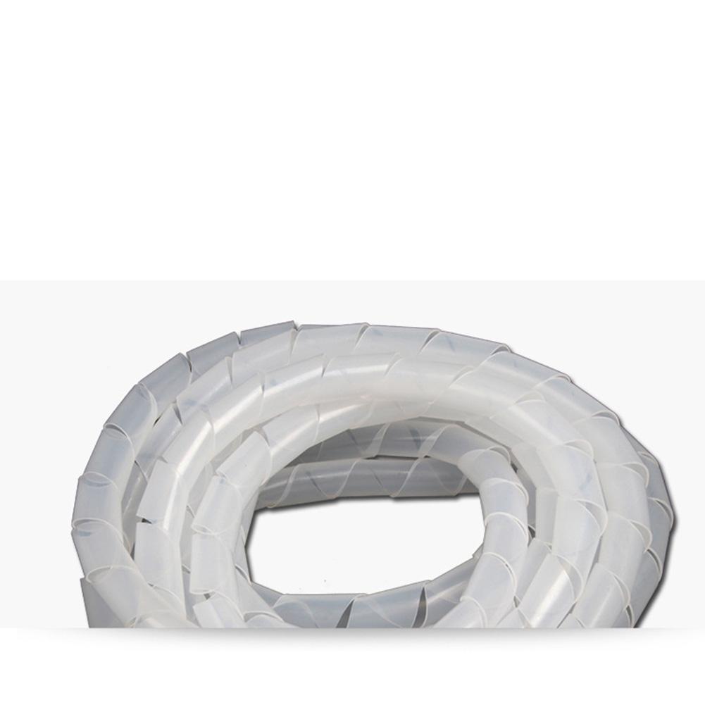 

Cable Protection Spiral Cable Wrap For Wire Management Customizable Length Easy To Use Flame Retardant For Charging Cable 8mm білий