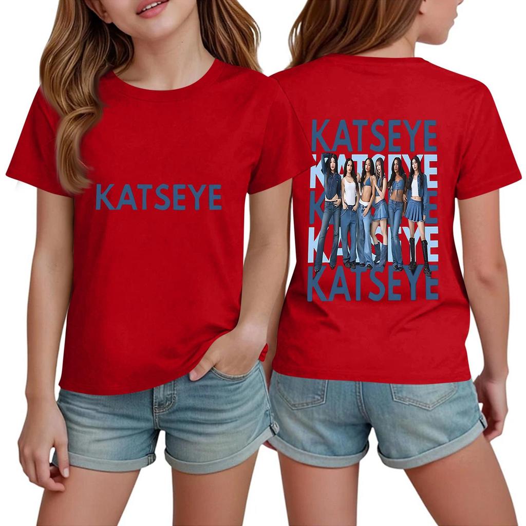 Boys Girls Short Sleeve T-Shirt for Kids Trendy Casual Top
