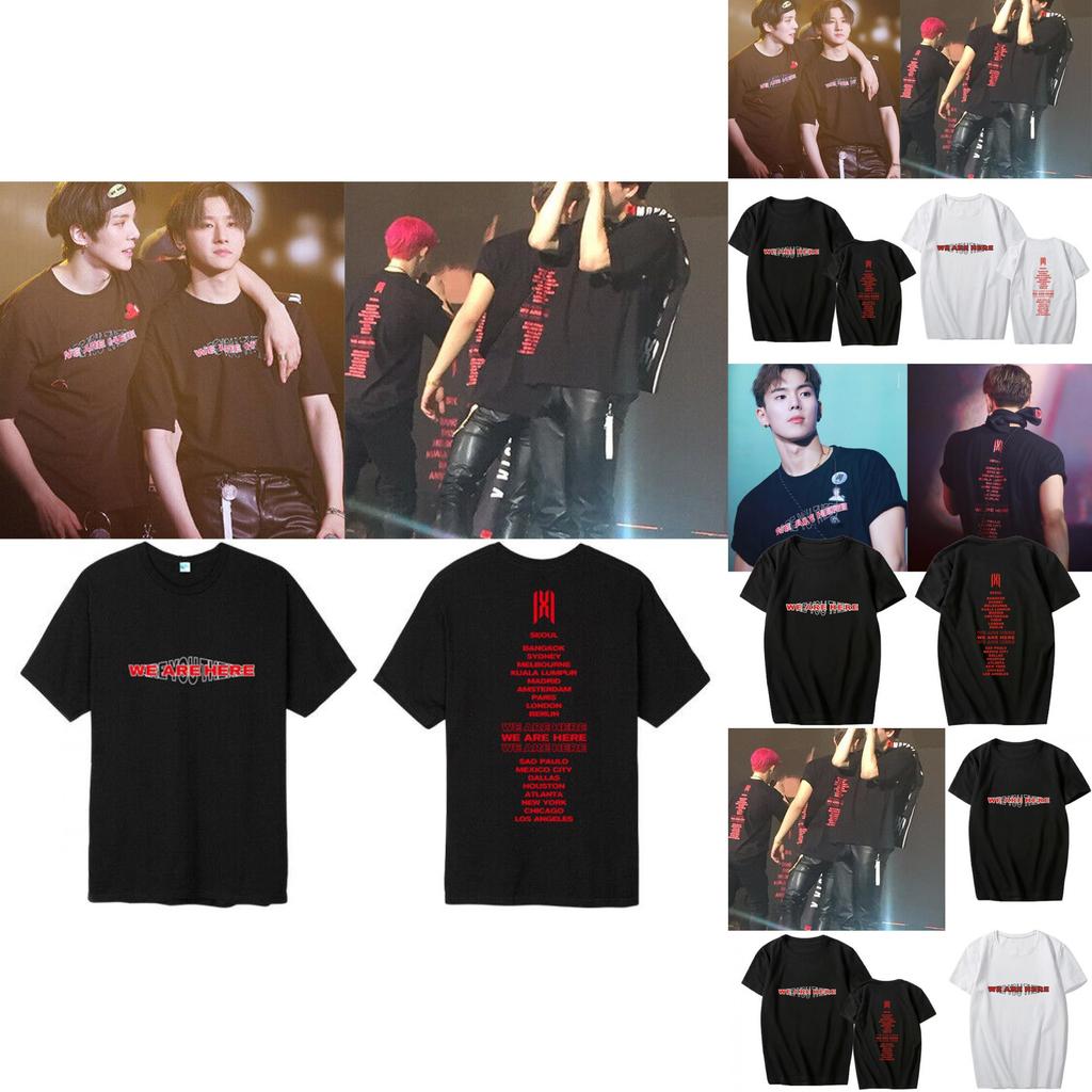 Monsta X White Concert Tshirt For Men And Women With Soft Comfortable Material