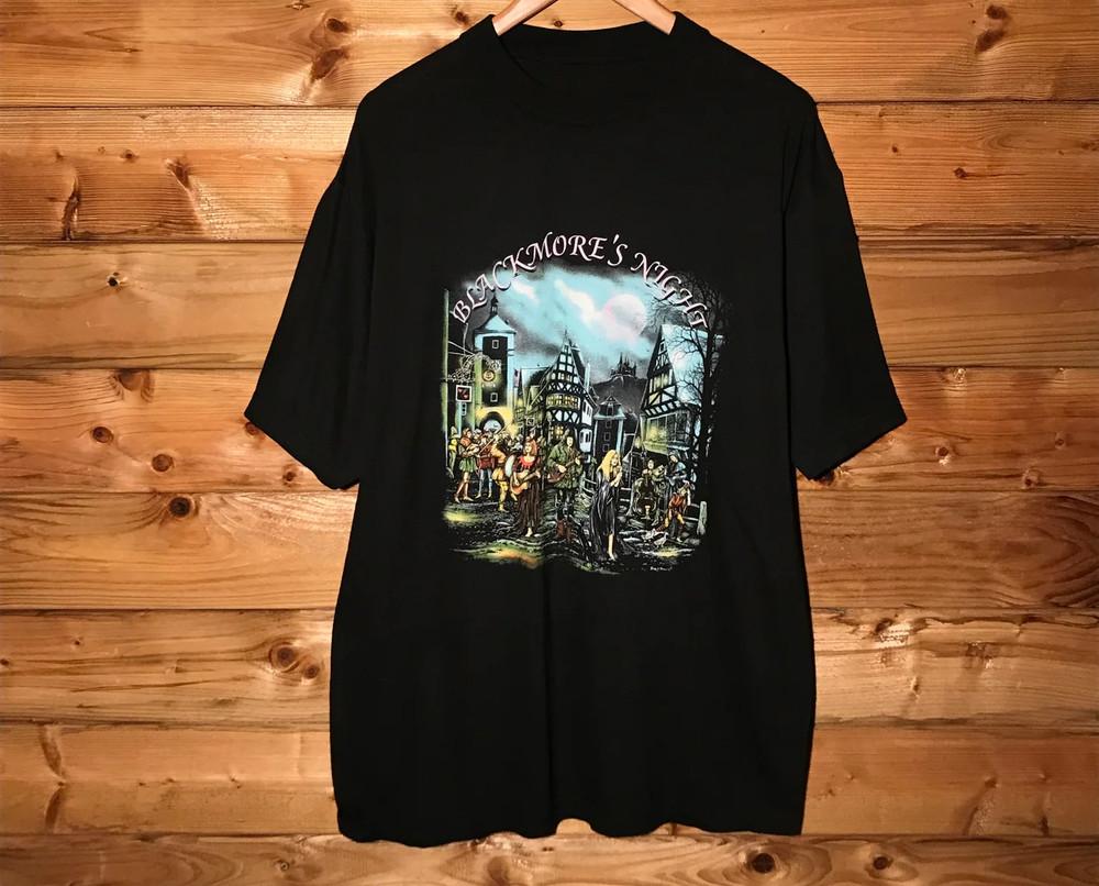 

Blackmore s Night Under A Violet Moon World Tour Shirt Black Unisex S-5XL 1J0260 Unisex T-Shirt L