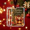 Customizable Holiday Gift Holders 2Pcs Christmas Cash Holder Ornament, Acrylic Money Hanging Decor with Santa Claus Ornaments Snowman Design,