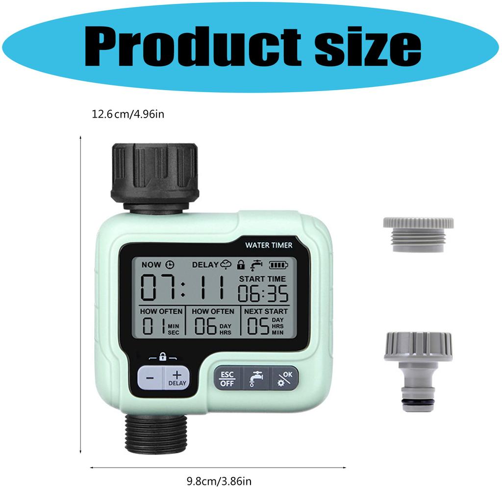 Garden Automatic Watering Timer Intelligent Drip Irrigation System LCD Display Home Horticultural Equipment Accessories