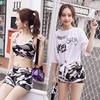 Swimsuit Female Student Korean Version of The Sexy Split Bikini Three-piece Conservative Slimming Plus Size Swimsuit
