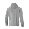 Li-Ning Water-Resistant Solid Color Hooded Fleece Long Sleeve Windbreaker Men Outerwear Asphalt-Gray AFDU861-4