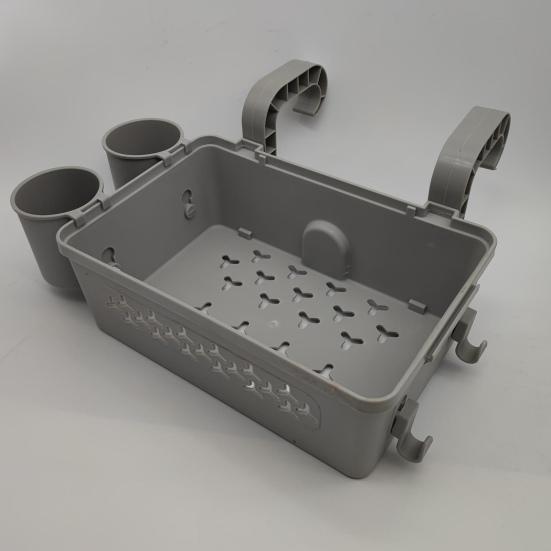 Poolside Storage Baskets with Cup Holders Large Capacity Universal Easy To Install Above Ground Pool Accessories Storage Organizer