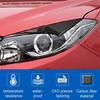 2x Carbon Fiber Headlight Eyelid Eyebrow Cover Trim For Mazda 3 Axela 2014-2016