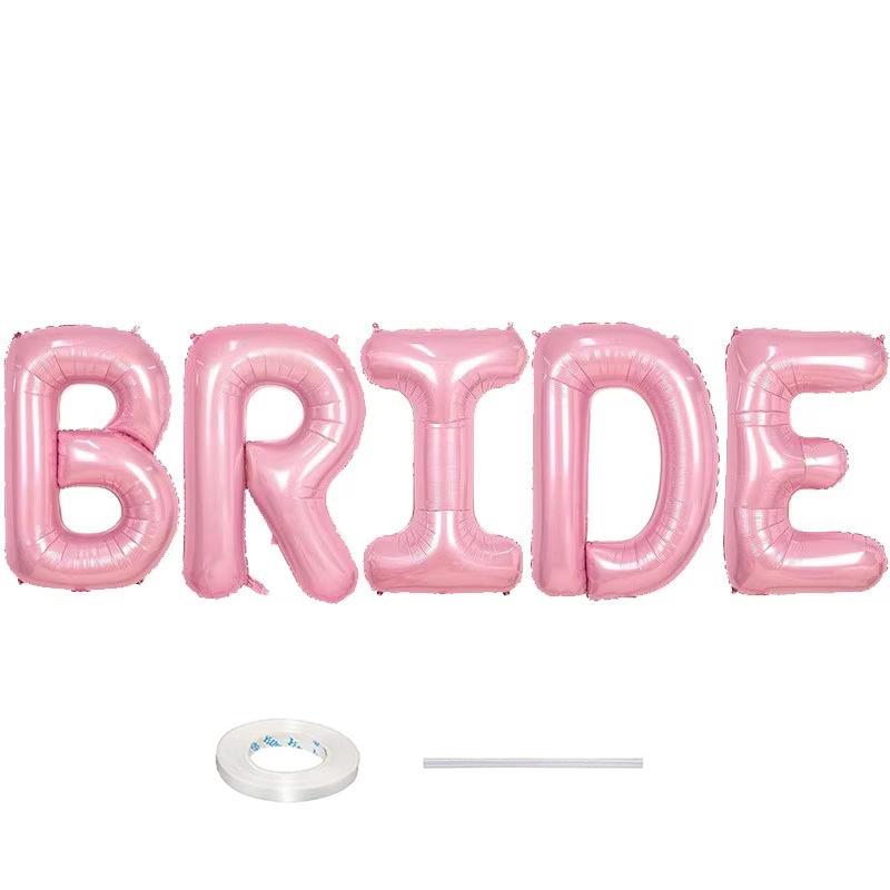 40 Zoll Cremefarbenes Rosa Baby Baby Geburtstag Buchstaben Set 40 Zoll Braut Braut-To-Be Ballon Set