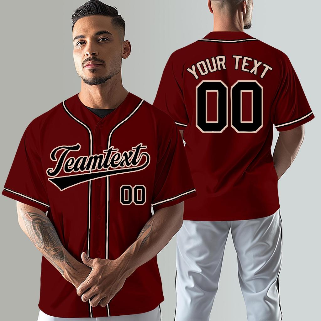 Custom Baseball Jerseys Personalized Printed Team Name & Number Sports Uniform For Men Women Youth