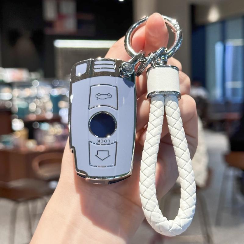 Husă TPU pentru chei cu șnur pentru breloc pentru BMW E90 E60 E70 E87 3 5 6 Seria M3 M5 X1 X5 X6 Z4 E71 E72 E88 E89 E91 E92 Accesorii