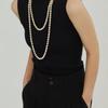 Adjustable Pearl Sweater Necklace: High-End 2025 Autumn/Winter Clavicle Chain for Women