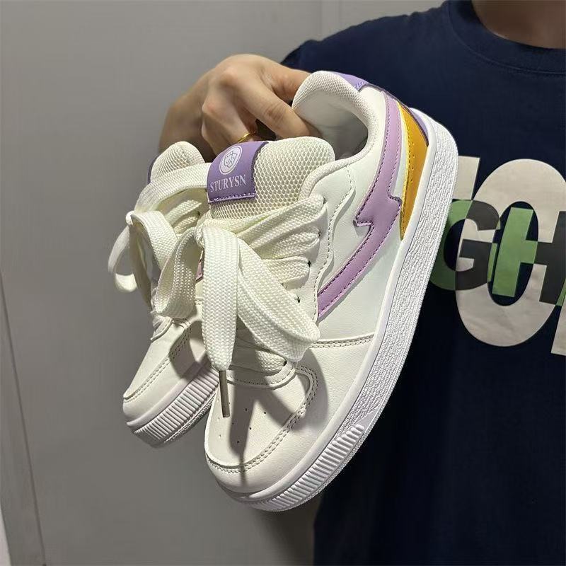 

High-value lightweight ins trendy autumn new student leisure sports shoes 35【foot length 22.5cm】 фиолетовый