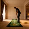 Golf Putting Mat Foldable Putting Green Indoor And Outdoor Putting Practice Mat with Anti-Slip Backing for Home Office Room Backyard Use