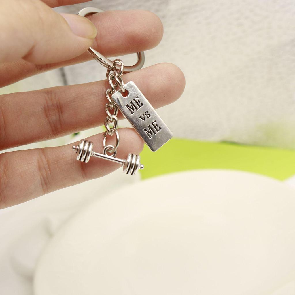 Fitness Equipment Ornaments: Dumbbells, Barbells, Kettlebells, Keychains for Men, Women & Couples