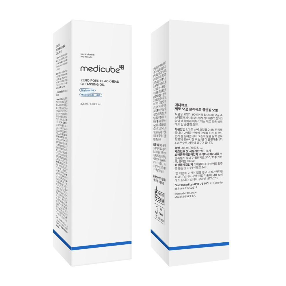 medicube Zero Pore Blackhead Cleansing Oil | Makeup Remover for all skin types, Daily Moisture Facial Cleanser, Low-Irritation | K