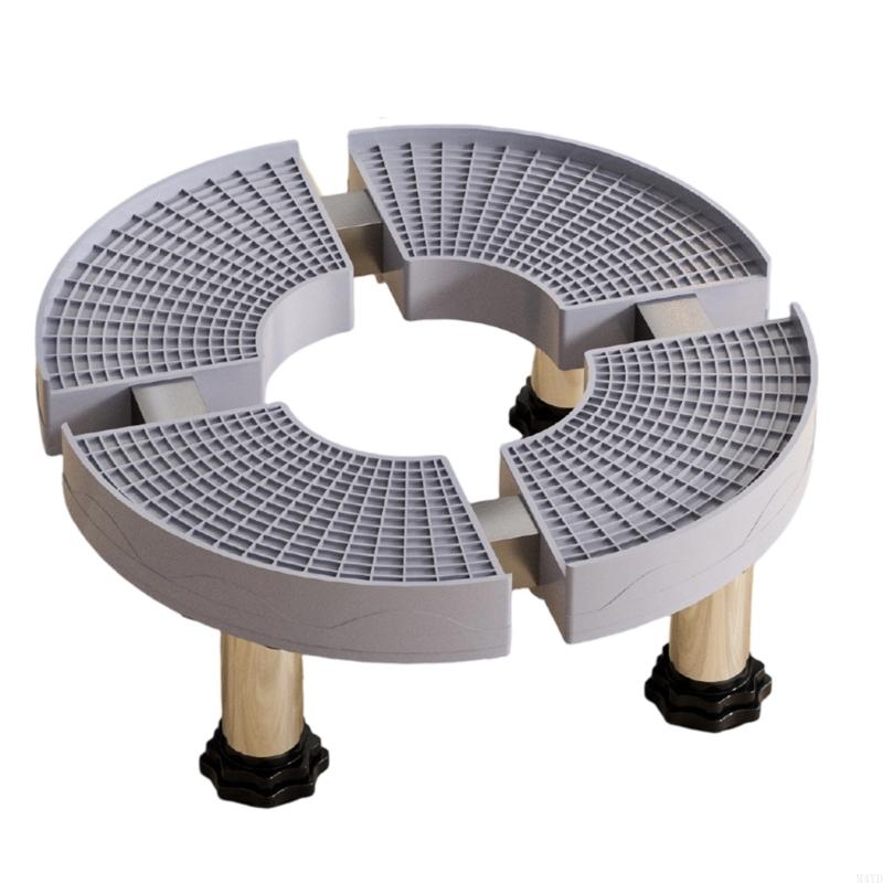Heavy Duty Plastic Base Risers With Nonslip Feet Height Adjustable Air Conditioner Stand Flower Pot Wheel Round Tray M4YD