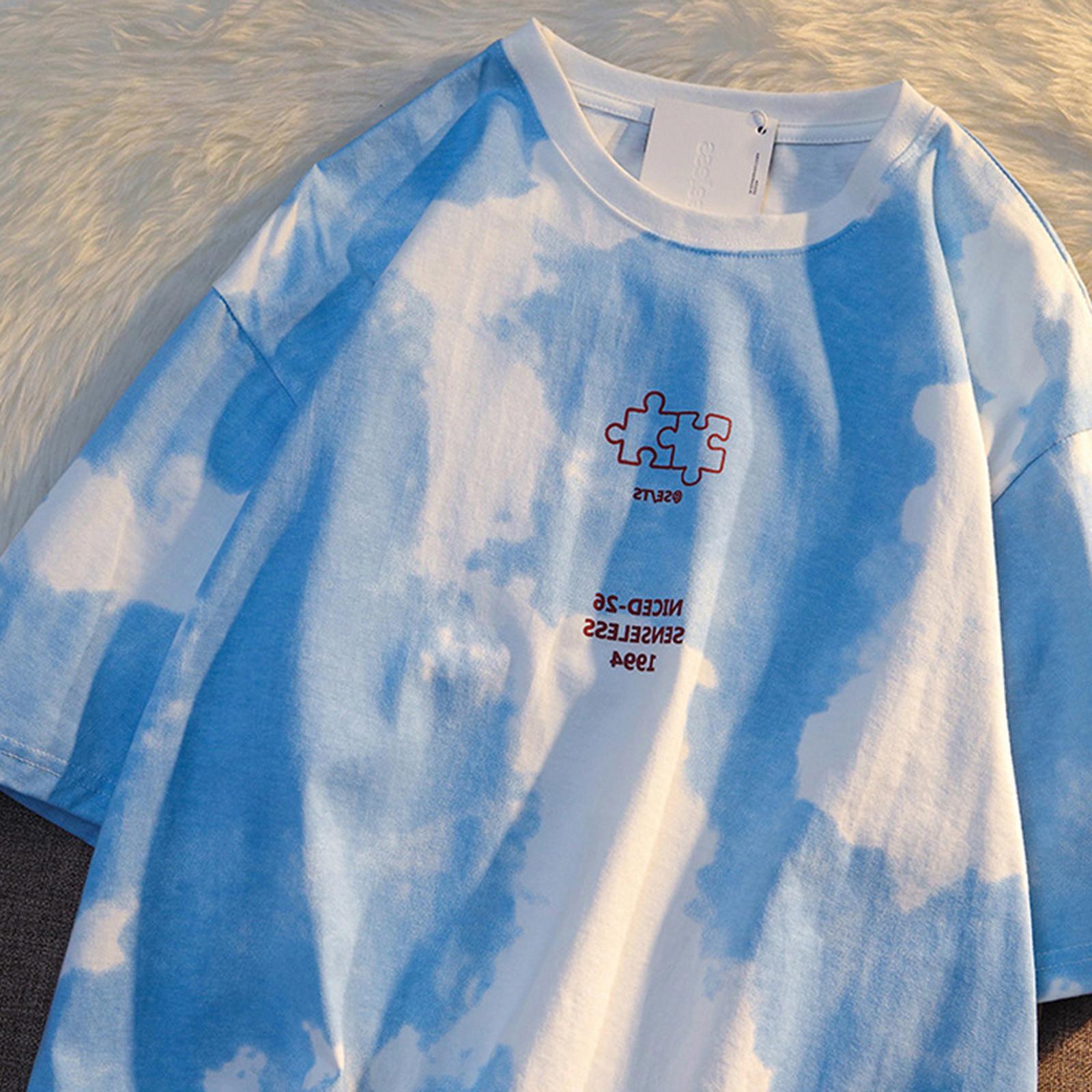 

Винтажная летняя мужская футболка, уличная одежда, 3 пуговицы, свободная одежда, футболка с коротким рукавом и принтом XL