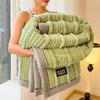Striped Warm Blankets Soft Sofa Blankets High Quality Quilt  Autumn Winter