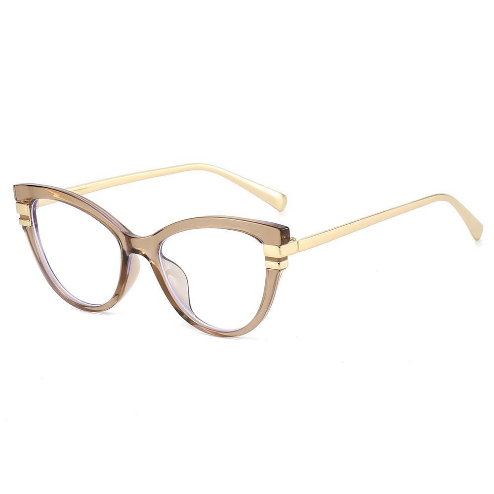 New Leopard Cat Eye Anti Blue Light Glasses Personality High Quality Anti Mobile Phone Computer Radiation Unisex Trendy Glasses