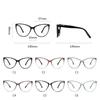 Big Frame Anti Blue Rays Cat Eye Nearsighted Glasses For Women TR90 Spring Leg Prescription Eyeglasses 0 -0.5 -0.75 To -6.0
