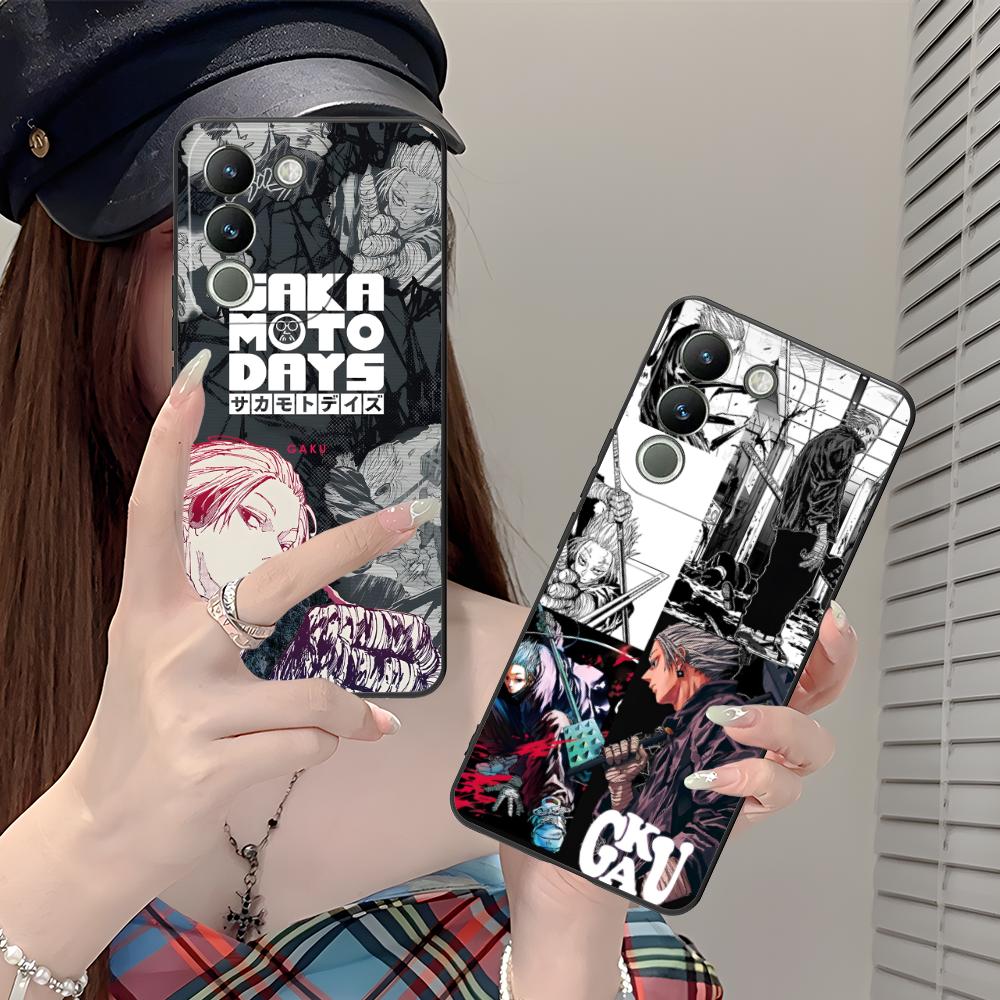 Sakamoto Days Gaku Phone Case for VIVO Y77 76 75 74 73 72 58 56 55 51 50 38 36 Y19 Y18 Y03 Y01 5G Colorful Printing Cover Luxury