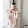 Long Skinny Hair Scarf For Women Silk Satin Headband Cute Neckerchief Solid Colors  Fashion Bag Scarves For Ladies 2024