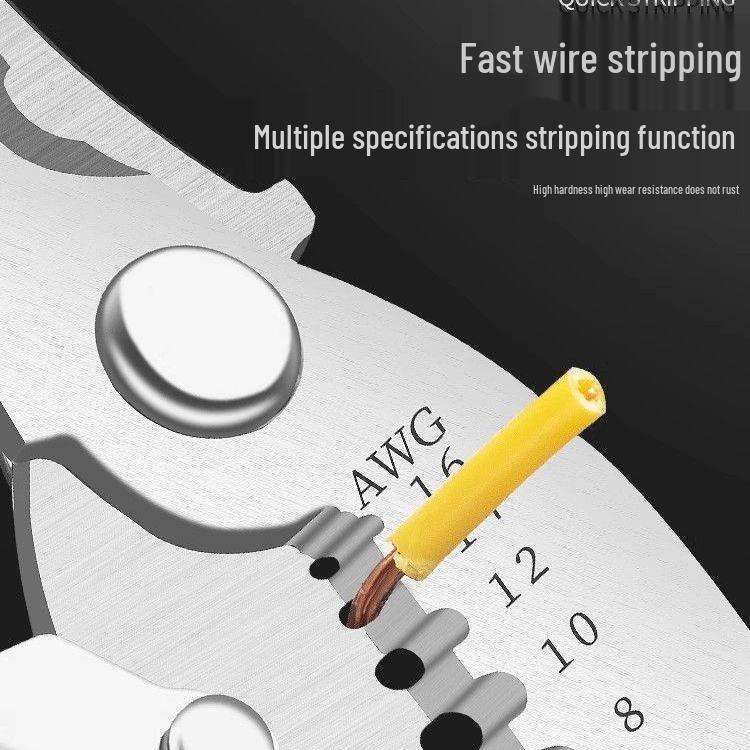 Multifunctional Electrician's Stripping and Crimping Pliers