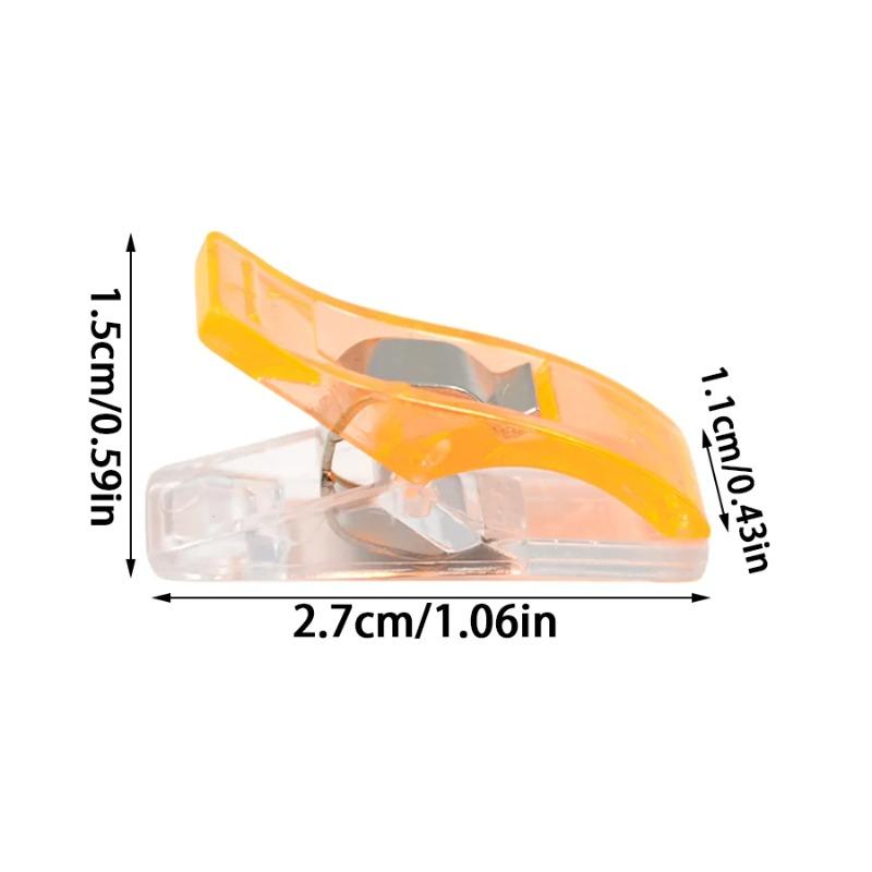 Mini Clip per Orlo in Plastica Strumento di Posizionamento e Fissaggio per Cucito Clip Multifunzione per Artigianato Fai da Te per Cancelleria da Ufficio Rilegatura di Documenti Accessori per Cucito