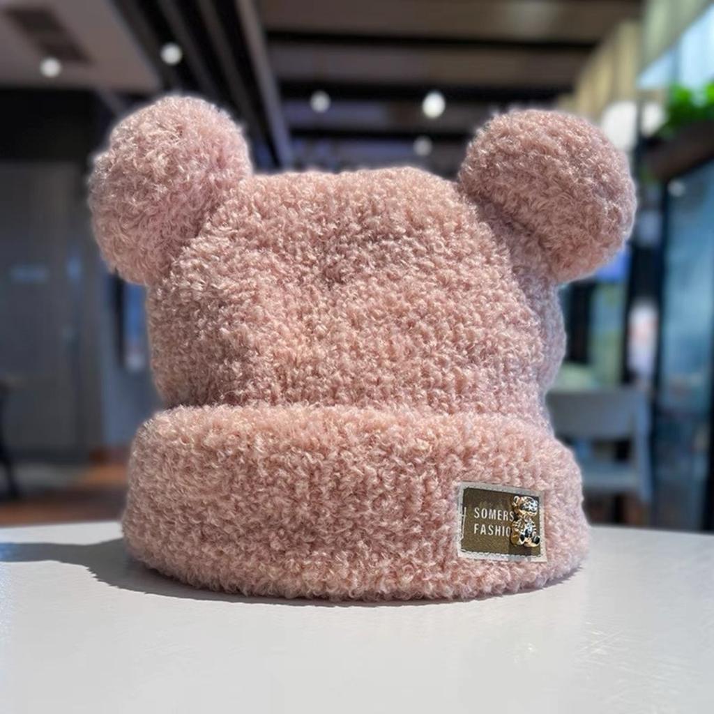 Knitted Hat, Woolen Hat, Plush Hat, Thick Hat, Warm Hat, Cotton Hat, Ear Protection Hat, Cold Hat
