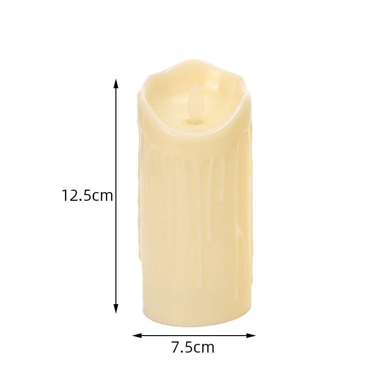 1 Pc Electronic Candle Lights Simulation Of Plastic Candles Wedding Party Birthday Decorations Family Ornaments Decorations