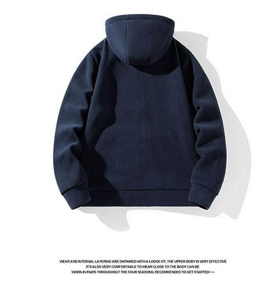 Youth Unisex Fleece Hooded Cardigan Pullover for Sport & Casual Wear - Spring/Autumn