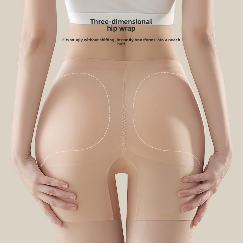 Female Spring and Autumn Full Hip False Hip Width Pad False Hip Width Fixed Pad High Waist Belly Flat Angle Underwear