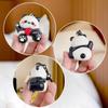 Acrylic Panda Dolls Pendant Cartoon Car Key Ring Creative Panda Keychain  Couple