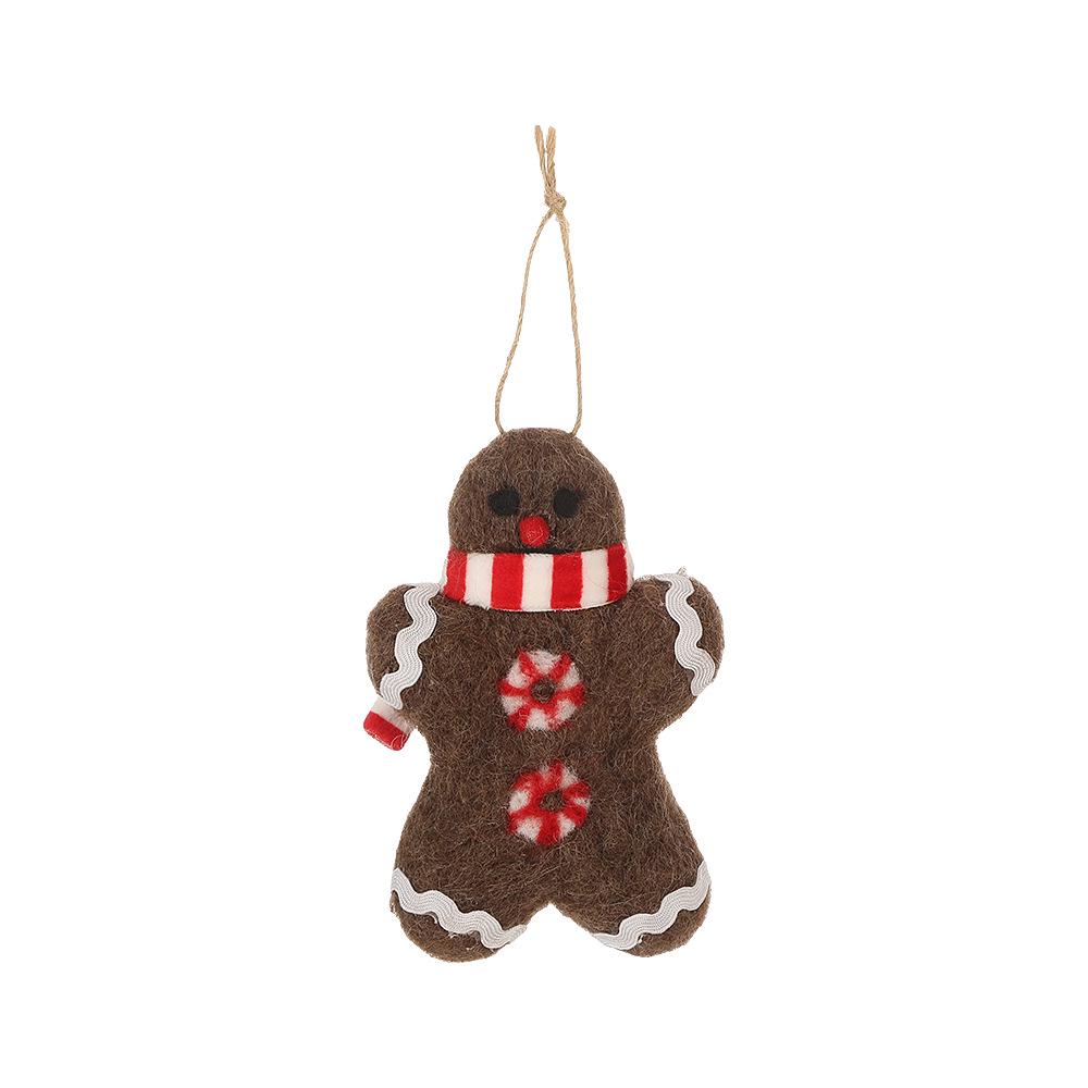 Creative Wool Felt Gingerbread Man Christmas Ornaments