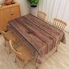 Vintage Wood Grain Rectangle Tablecloth  Rustic Farmhouse Texture Wooden Style Home Party Decor Table Cloths Kitchen Table Decor