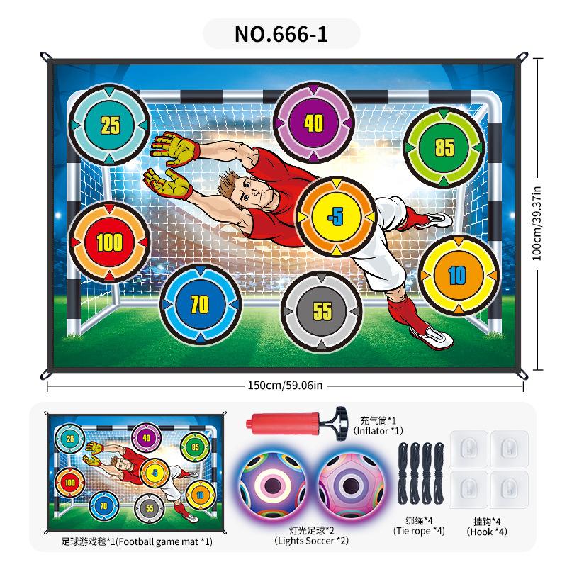 Source Factory Lighting Football Game Pad 1 * 1.5 Meters, Indoor And Outdoor Pasted Ball Scoring Game Sports Toy