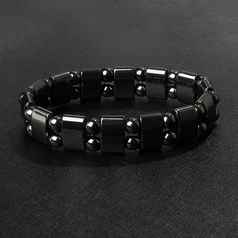 Fashion Wave Hematite Magnetic Bracelet Men Original Beaded Hematite Energy Bracelets for Women Positive Energy Jewelry Pulsera