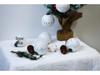 Retro Christmas Ornament Set - 12 Pieces, 8cm Holiday Decoration Balls for Tree