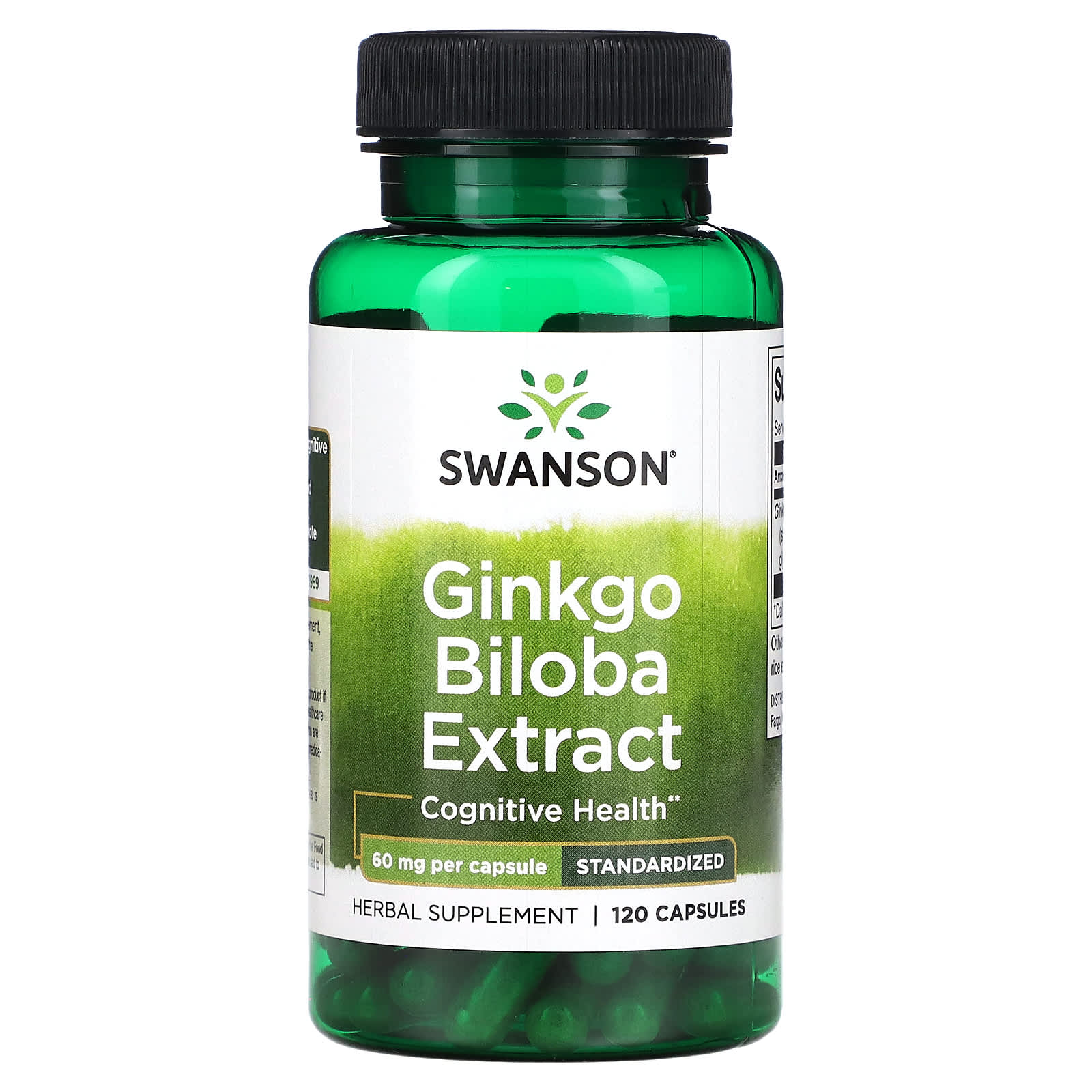 

Ginkgo Biloba Extract, 60Mg, 120 Capsules