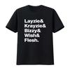 BONE THUGS N HARMONY Names Layzie Krayzie Bizzy Wish Flesh T Shirt Premium Minimal Casual Men's and Women's 2026 Summer T Shirt