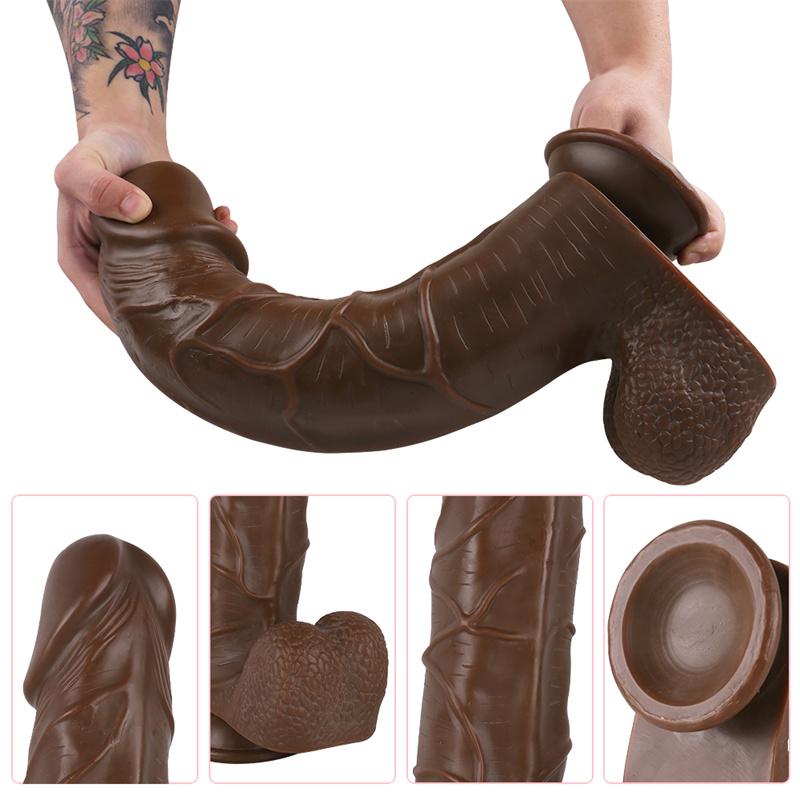 Weibliche super dicke lange Simulation großer Dildo Penis SM echtes Gefühl Sexspielzeug Gerät großer Analplug