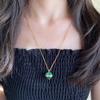 Musla Design Elegant Holiday Gift Natural Malachite Ball Pendant Long Necklace Jewelry for Women Fashion Sweater Chain Accessory