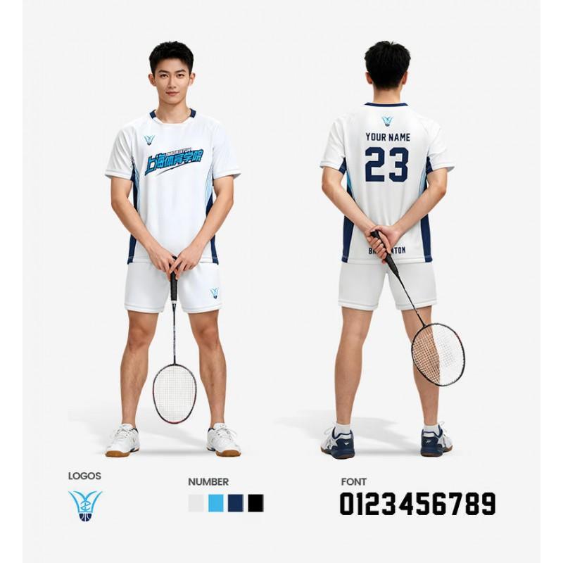 Mens Badminton Sport Set Quick Dry Breathable Milk Silk Jersey Athletic Wear
