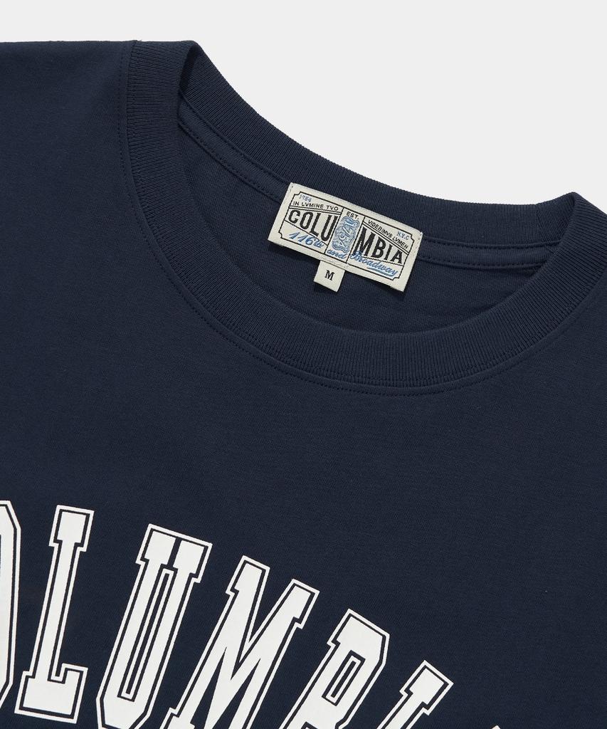 COLUMBIA UNIVERSITY Cu Arch Women Slim-Fit S/S T-Shirts_Navy