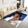 Tapis de sol Iconique d'Elvis Presley Parfait pour Bureau Salles de jeux Salle à manger Entrée Tapis Antidérapant Décor de Bureau Anime Cadeau de Fête de Mariage