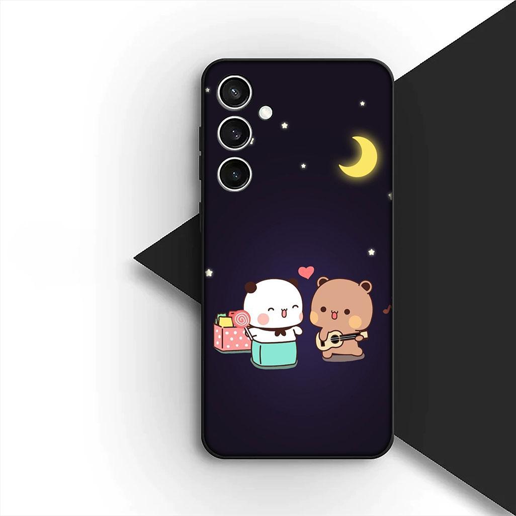 

for Samsung Galaxy S24 S25 S23 FE Ultra Plus S7 Edge S25+ S23+ A56 5G Phone Cover Soft Case Bubus Panda Cartoon Bear Dudus Galaxy S23 FE