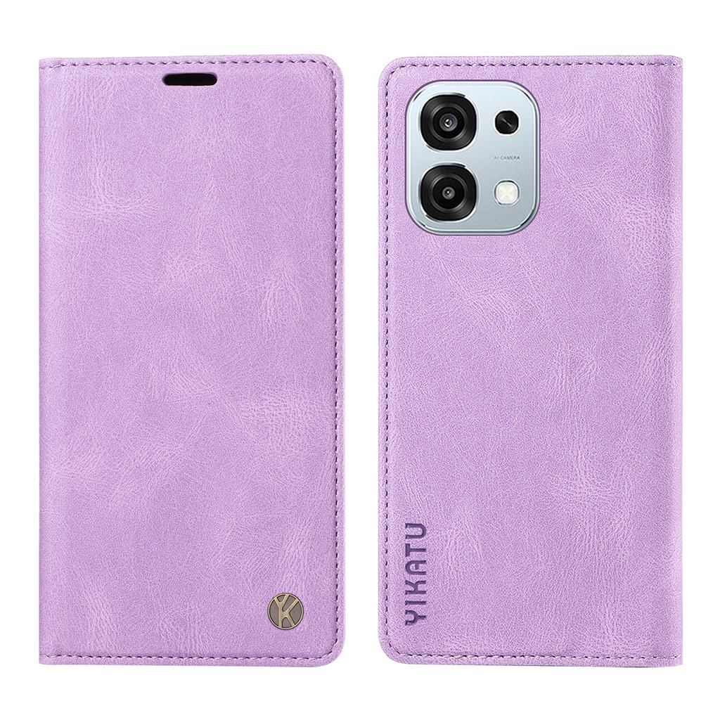 For Oppo F31 5G/Oppo A6 Pro 5G Leather Cover YIKATU YK-004 Skin-Touch Wallet Phone Cases