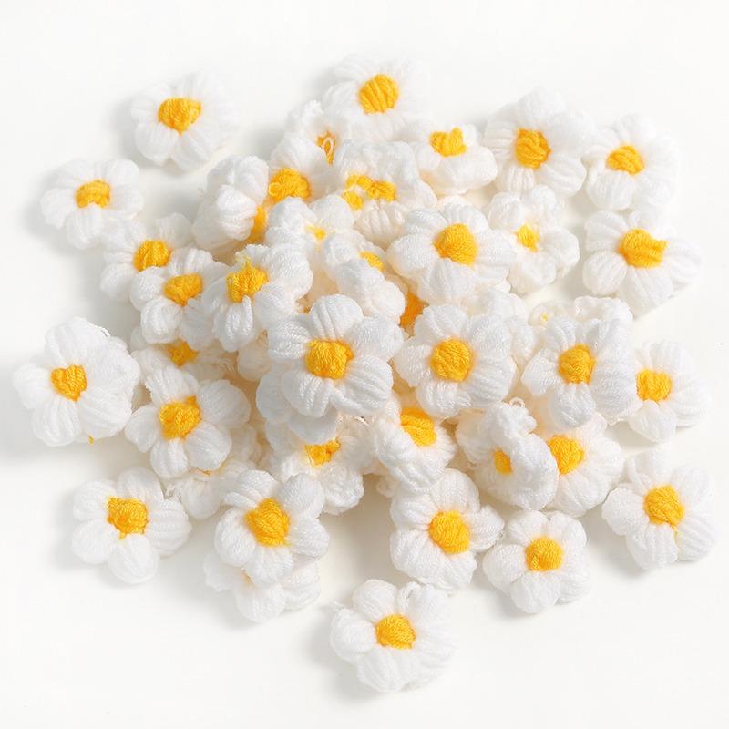 

10 шт. Вязаные крючком цветочные аппликации Пришивать r Для одежды, обуви, шляп, рукоделия, заколки для волос, свадебных шляп, декоративных аксессуаров 10PCS